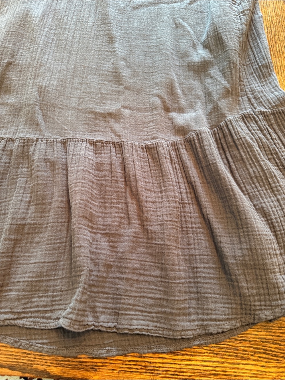 Mododoc 100% Cotton Gauze Midi Dress Pockets Coastal Boho Relaxed M - Picture 6 of 10